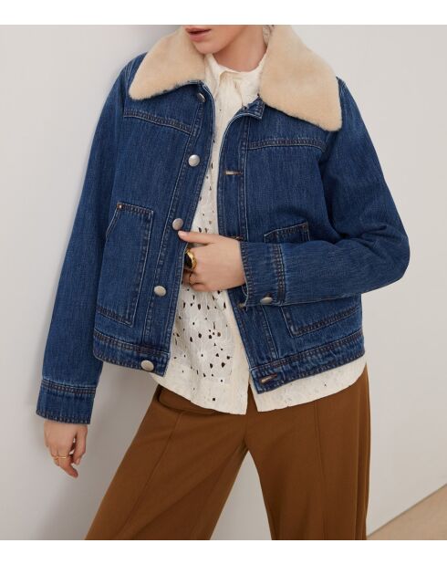 Eleonor blauwe katoenen jeansjas