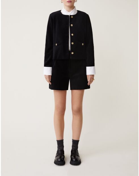 Shorts neri in cotone Billy