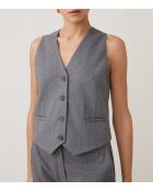 Lichtgrijs vest Gally