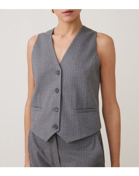 Lichtgrijs vest Gally