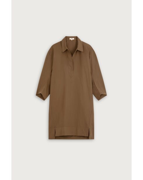 Camelfarbenes Baumwollkleid Camy