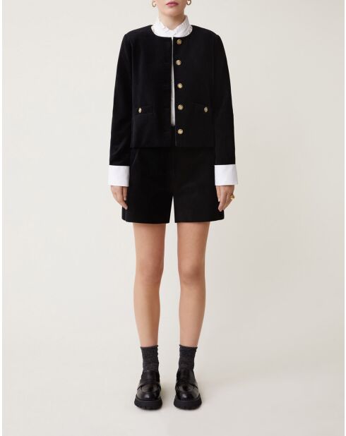 Chaqueta Dallas de algodón negra