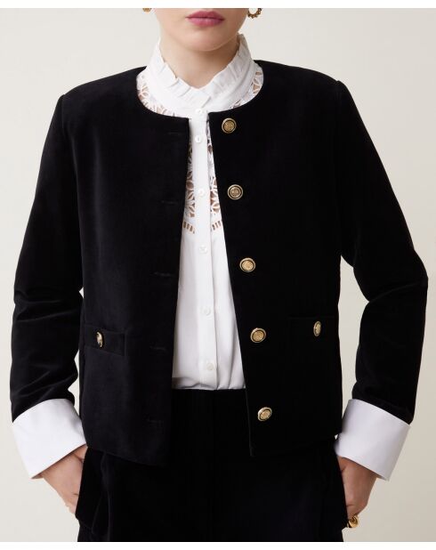 Chaqueta Dallas de algodón negra