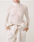 Lorena blouse van gebroken wit katoen