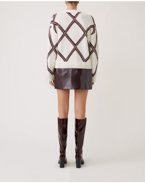 Cremefarbener Precha-Pullover