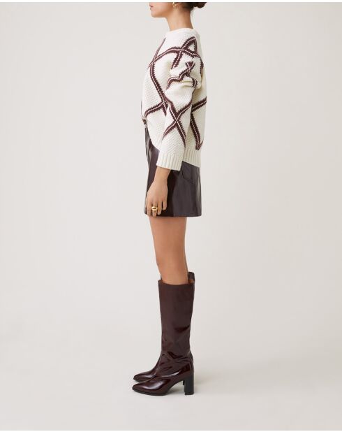 Cremefarbener Precha-Pullover