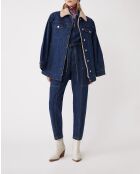 Blauwe katoenen jeansjas van Dalia