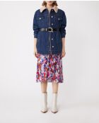 Blauwe katoenen jeansjas van Dalia