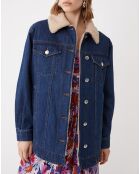 Blauwe katoenen jeansjas van Dalia