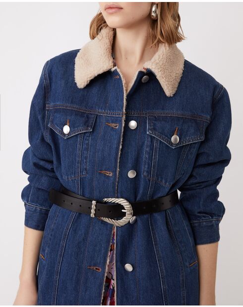 Blauwe katoenen jeansjas van Dalia