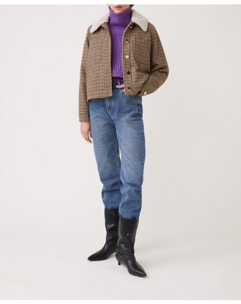 Bufanda de lana Aravis morada