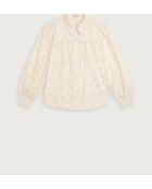 Schöne cremefarbene Bluse
