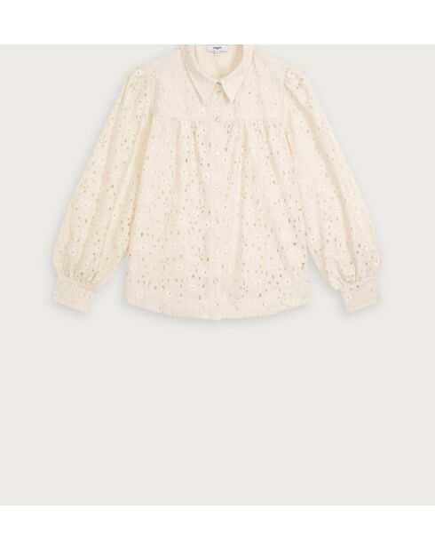 Schöne cremefarbene Bluse