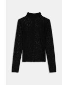 Lorena zwarte katoenen blouse