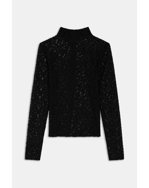 Lorena zwarte katoenen blouse