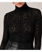 Lorena zwarte katoenen blouse