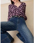 Paarse blouse Lahsen