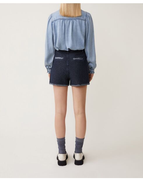 Blauwe jeansblouse Laura
