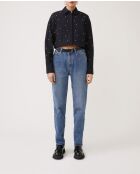 Blusa Luciole nera in cotone
