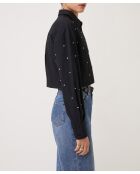 Blusa Luciole nera in cotone