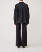 Blusa de algodón carbono Lamber