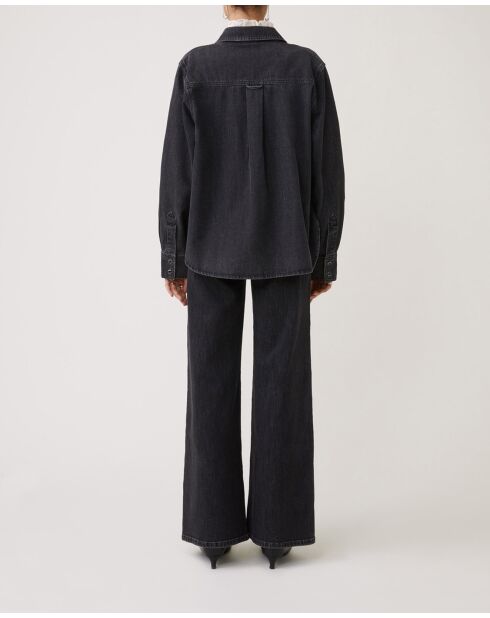 Blusa de algodón carbono Lamber