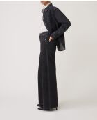 Blusa de algodón carbono Lamber