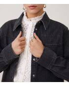 Blusa de algodón carbono Lamber