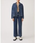 Blaue Jeansbluse Laban aus Baumwolle