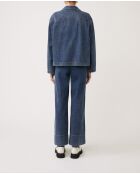 Blaue Jeansbluse Laban aus Baumwolle