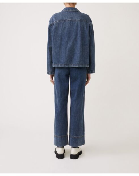 Blaue Jeansbluse Laban aus Baumwolle