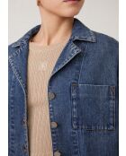 Blaue Jeansbluse Laban aus Baumwolle
