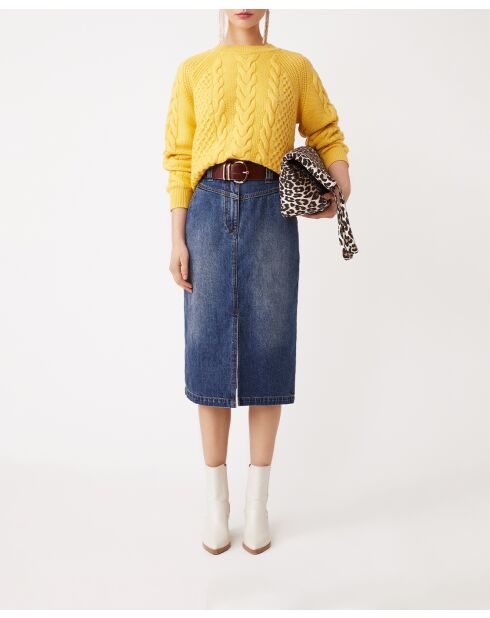 Falda de algodón Floyd blue jeans