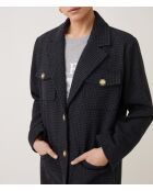 Veste en laine Doris carbone