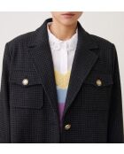 Veste en laine Doris carbone
