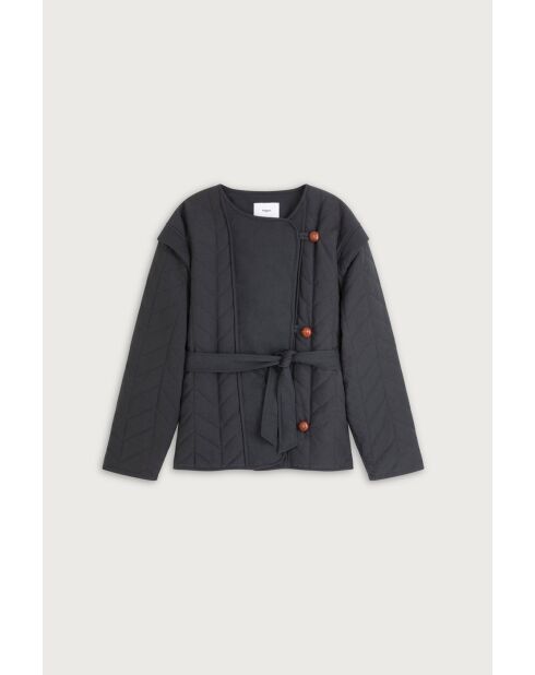 Cappotto Escape in cotone blu notte