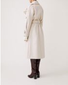 Abrigo de lana beige Emmy