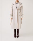 Abrigo de lana beige Emmy