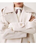 Abrigo de lana beige Emmy