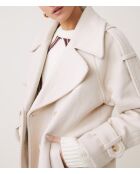 Abrigo de lana beige Emmy