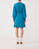 Blauwe jurk van Carrie duck