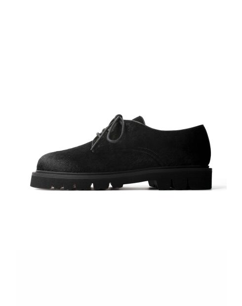 Chaussures basses en cuir Pixie Rush noires