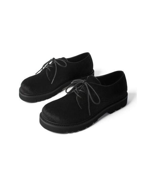 Chaussures basses en cuir Pixie Rush noires