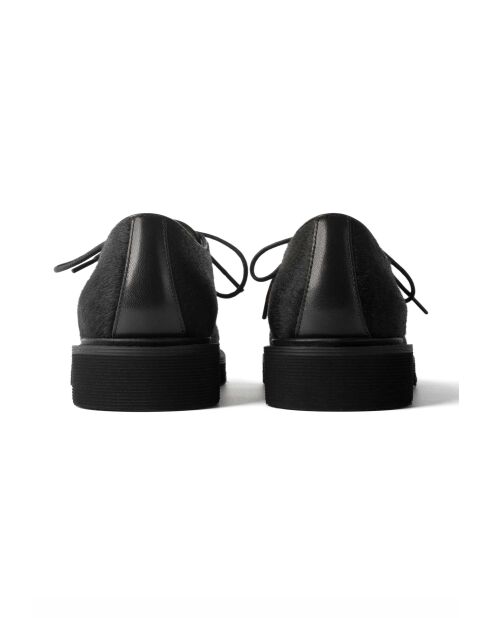 Chaussures basses en cuir Pixie Rush noires