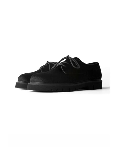 Chaussures basses en cuir Pixie Rush noires