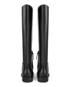 Simple Boots schwarze Lederstiefel