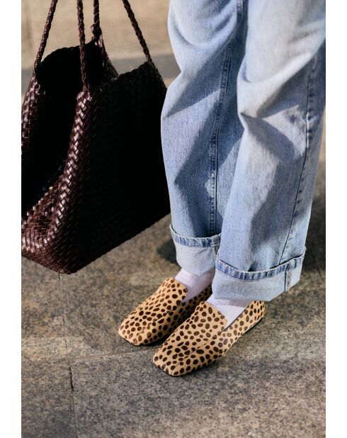 Chaussures basses en cuir Just Before The Sunset beiges