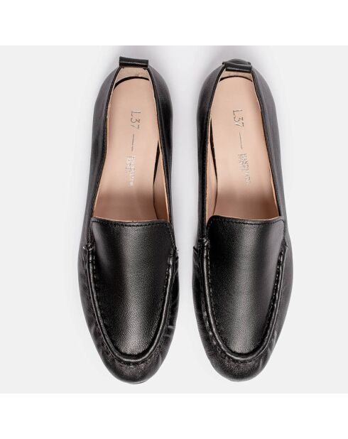 Zwarte Evo leren bootschoenen