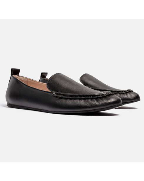 Zwarte Evo leren bootschoenen