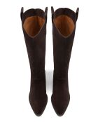 Let'S Get Lost braune Stiefel aus Veloursleder